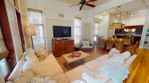 House, 6 Bedrooms | Living area - Located Right On 30a, '57 Western Lake Drive' Is A 6br/6.5ba Home + Carriage House 6 Bedroom Home by RedAwning (Santa Rosa Beach)