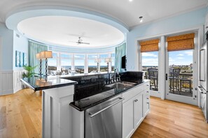 Private kitchen - GULF VIEWS from ALL Bedrooms! 308 Compass Point 1 in WaterSound Short walk to the beach and pool 3 Condo by RedAwning (Santa Rosa Beach)