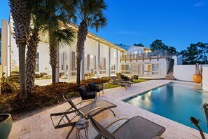 Et oppvarmet basseng