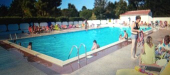Chalet "Mobil-Home Climatisé, Calme, Arboré" with Pool, Private Terrace & A/C