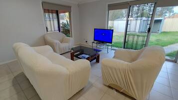 Televisión, chimenea, videojuegos, videoteca