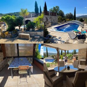 Outdoor dining - Le Cabanon (Portel-des-Corbières)