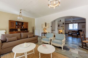 Smart TV, fireplace - Ktima EYzen (PXM7+665 Palea Fokea, Greece)