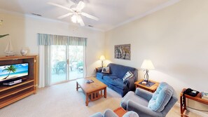 Condo, 3 Bedrooms | Living area - Village at the Glens Condos - A-G by Coastline Resorts (Little River)