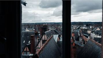 Vue depuis lâhĂ©bergement