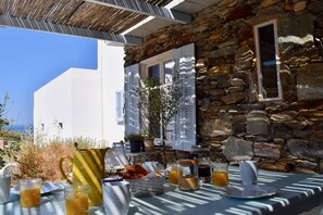 House | Outdoor dining - 'paradise' by Cnn - Delfini Bay - 3bed House (Syros)