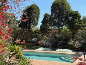 A heated pool