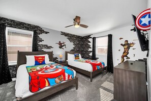 7 habitaciones, tabla de planchar con plancha, wifi y ropa de cama 