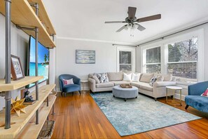 TV, video games, books, offices