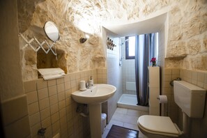 Regadera, secadora de cabello, bidet, toallas 