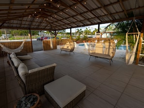 Villa | Living area | 75-inch Smart TV with digital channels, streaming services - El Flamingo Beach Club (Manati)