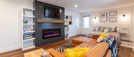 TV connectée, cheminée