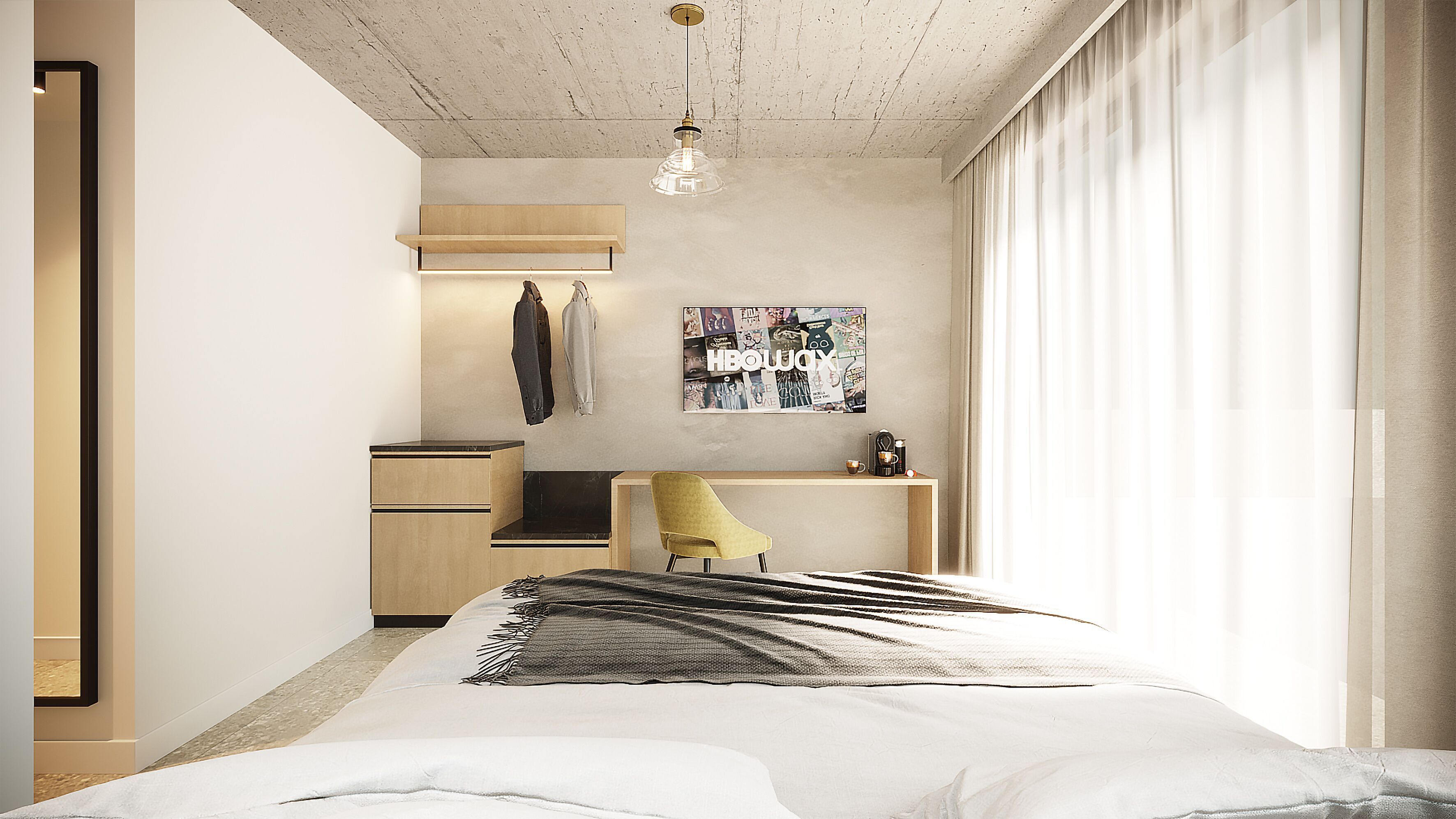 Minibar, skrivebord, gratis Wi-Fi, sengetøj
