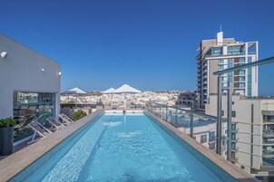 Indoor pool, seasonal outdoor pool