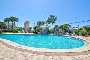 A heated pool