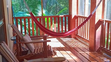 Baita familiare, 1 camera da letto, frigorifero e microonde, vista giardino | Materassi a doppio strato, con stile personalizzato