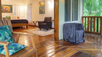 Romantic Cabin, 1 King Bed, Balcony, Garden View | Pillowtop beds, individually decorated, individually furnished