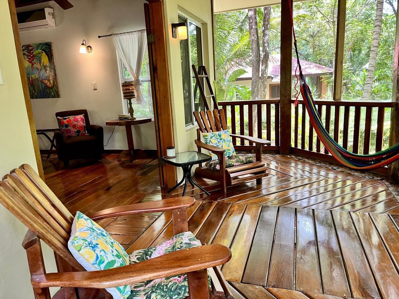 Romantic Cabin, 1 King Bed, Balcony, Garden View