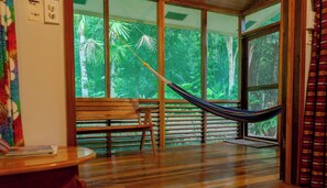 Romantic Cabin, 1 Bedroom, Garden View, Garden Area | Pillowtop beds, individually decorated, individually furnished - The Cabins at Monkey Fall (San Ignacio)