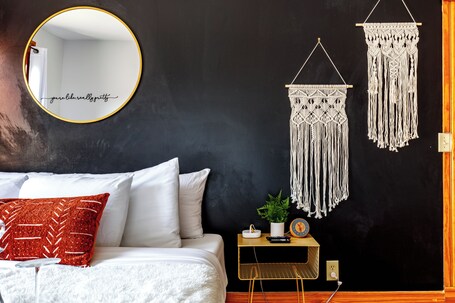 Egyptian cotton sheets, premium bedding, memory-foam beds, free minibar