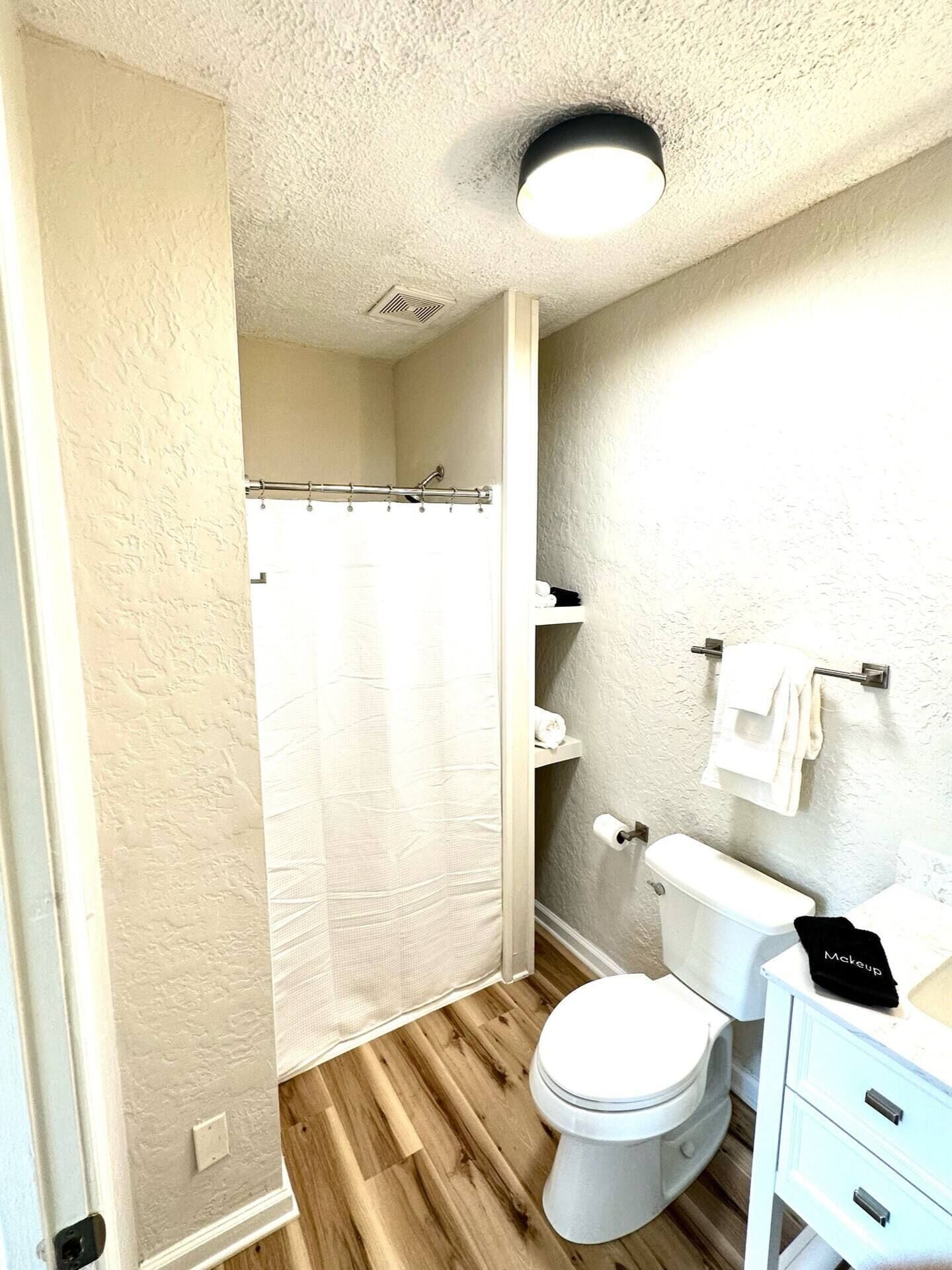 Hair dryer, towels