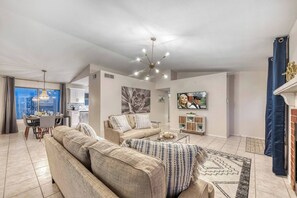 Smart TV, fireplace, offices