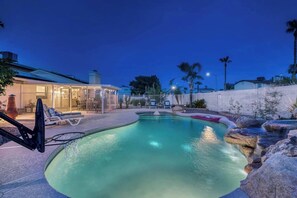 A heated pool