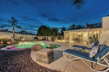 Private heated pool
