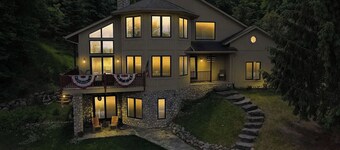 Lake Charlevoix Villa sleeps 12.