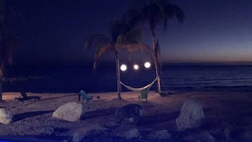 En la playa