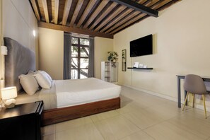 Deluxe Studio Suite | Minibar, desk, laptop workspace, iron/ironing board - Colmena Hotel CDMX Centro (Mexico City)