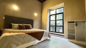 Suite estudio Deluxe | Minibar, escritorio y espacio para trabajar con laptop