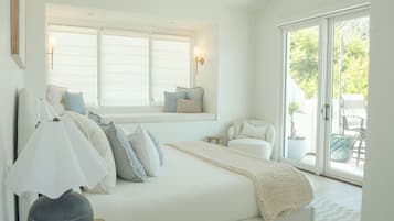Appartement Penthouse | Literie de qualité, lit avec matelas à plateau-coussin, coffre-fort