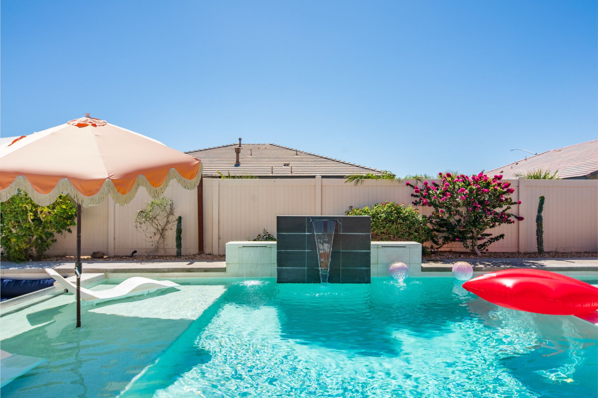 Una piscina riscaldata