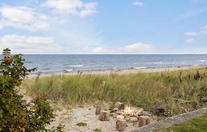 Vlak bij het strand, vissen