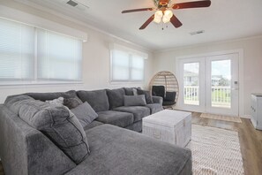 Living area - Amazing view and we love dogs (North Myrtle Beach)