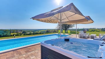 A heated pool