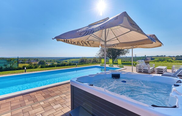 A heated pool