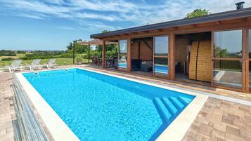 A heated pool