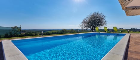 A heated pool
