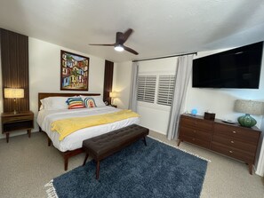 3 habitaciones, escritorio, tabla de planchar con plancha y wifi gratis 