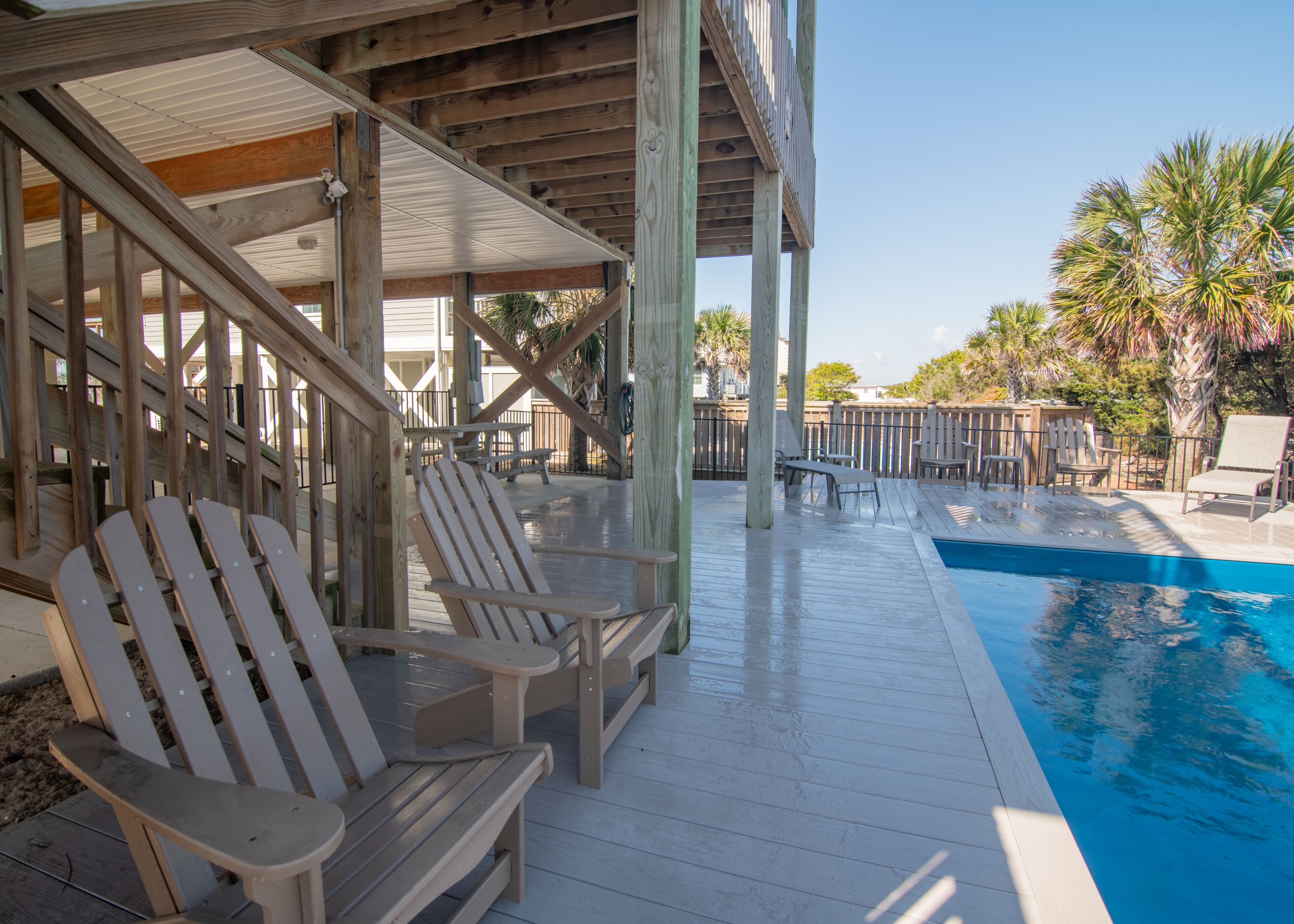 Een verwarmd zwembad