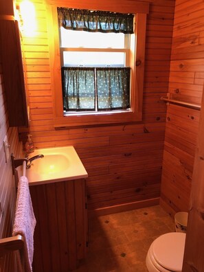 Shower - Gorgeous view of the lake from a private deck along with 160 feet of sandy beach (Inlet)