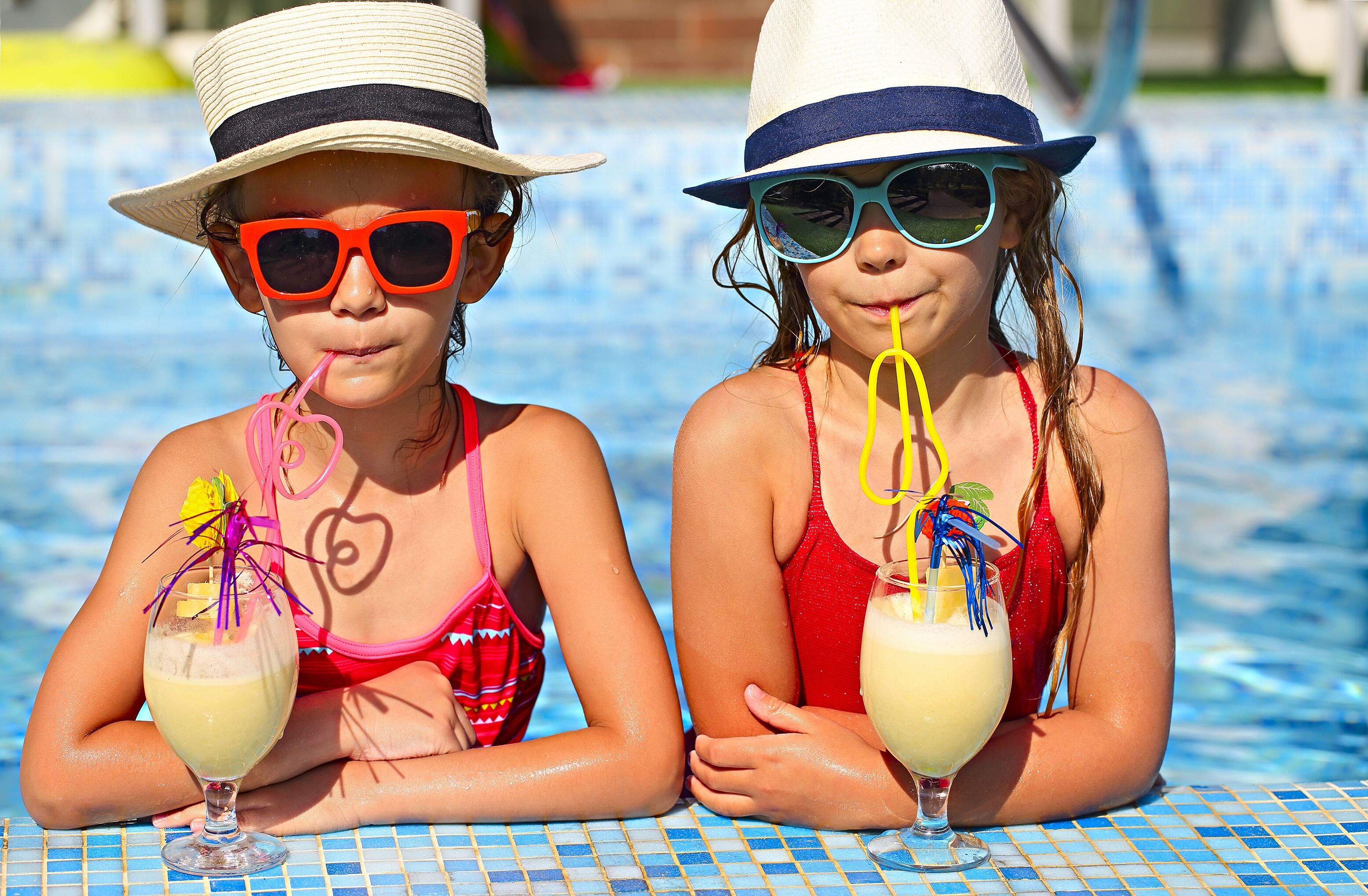 Outdoor pool, open 7:00 AM to 9:00 PM, sun loungers