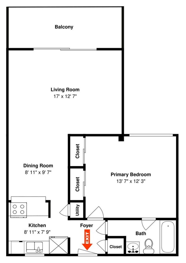 公寓客房 (1 Bedroom) | 住宿設施服務