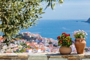 Blick von der Unterkunft