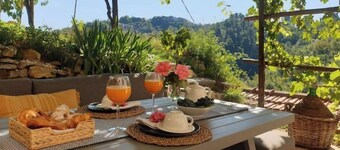 House with pool above Cinque Terre