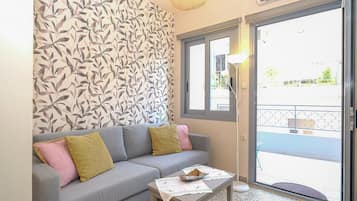 城市公寓 | 起居区 | 40-英寸电视(配备卫星频道)