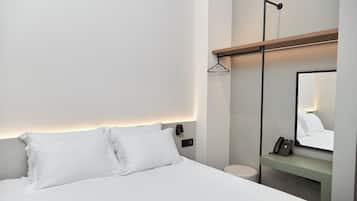 Pillow-top beds, in-room safe, blackout curtains, soundproofing
