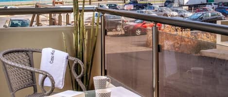 City-Apartment | Blick vom Balkon